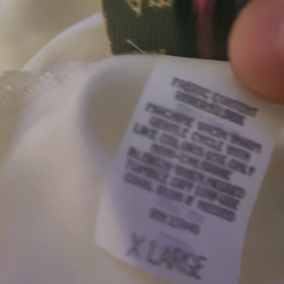 VTG Amanda Stewart Long Ivory Satin Flannel Cottage Nightgown XL Flannel Lined - Picture 7 of 9